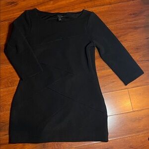 WHITE HOUSE BLACK MARKET 3/4 SLEEVE DRESS SIZE Medium BLACK